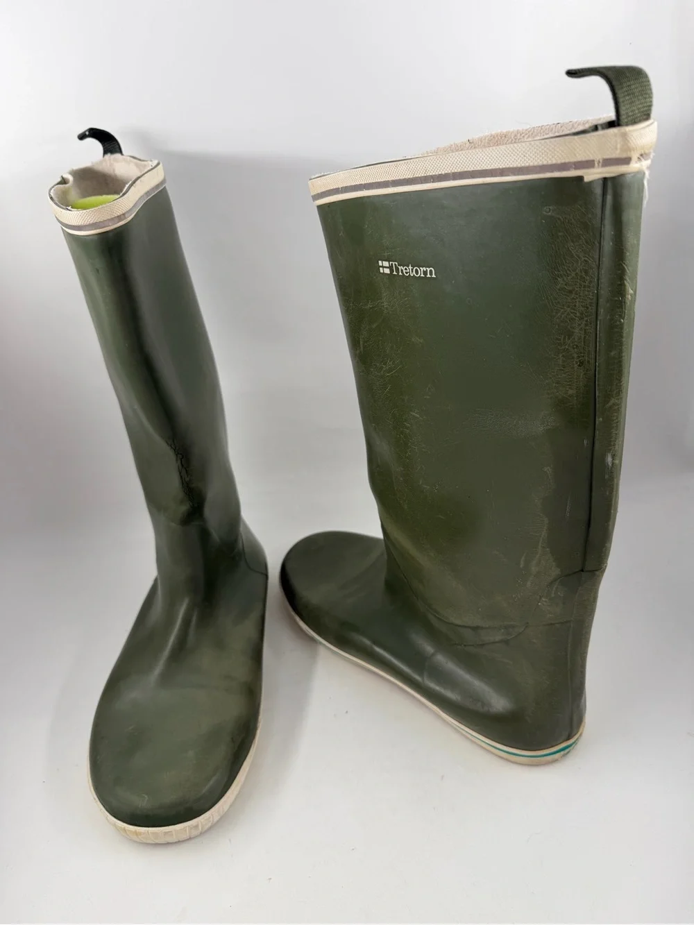 Tretorn Men’s Olive Green -SZ 13- Heisingborg Fleece-Lined Waterproof Rain Boots